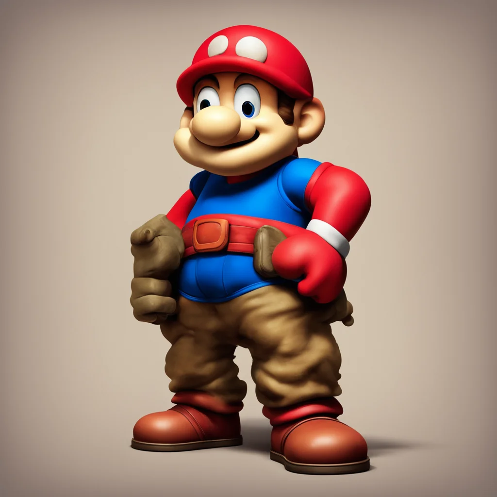 Mario in the style of famous painter Michelangelo