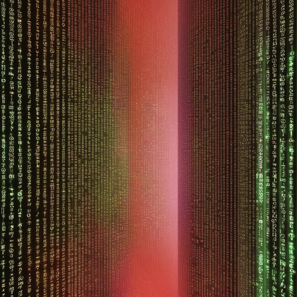 Matrix in Metaverse beautiful world made of programming code