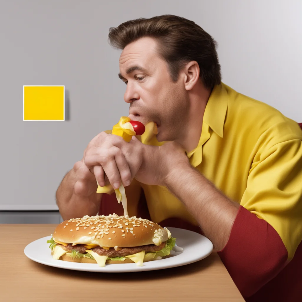 McDonalds Worker blowing their nose into a Big Mac