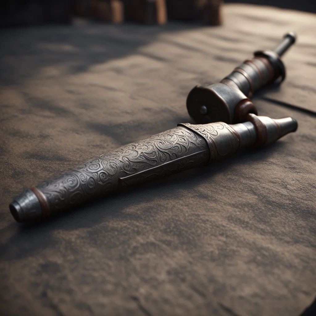 Medieval weapon 4k unreal engine ultrarealistic
