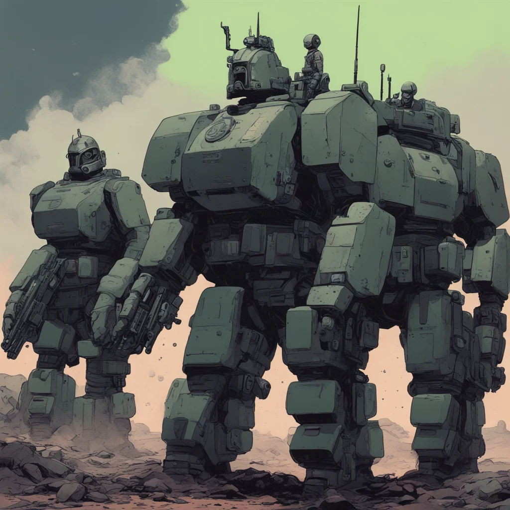 Mike Mignola graphic novel dark dystopian futuristic tanks cyborg army soldiers extreme detail photorealistic render pai