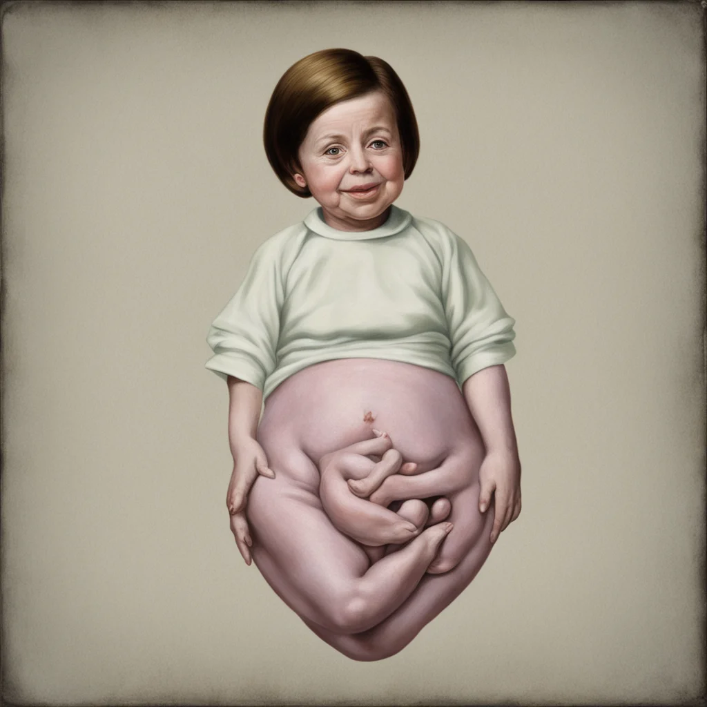 Nancy Pelosi as a fetus umbilical cord by Karel Tholear 23