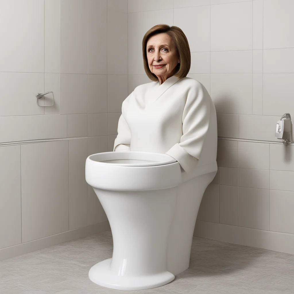 Nancy pelosi as a toilet