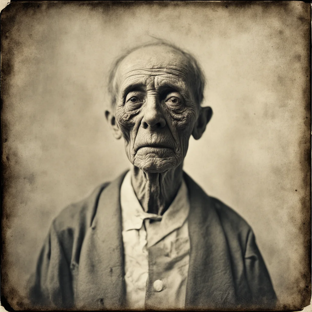 Old medical photo of a patient with a rare disgusting disease 1890 photography film grain texture octane render aspect 1