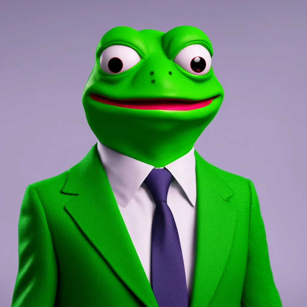 Patrick Bateman wearing a Pepe the frog costume highly detailed intricate 8k photorealistic octane render trending on ar