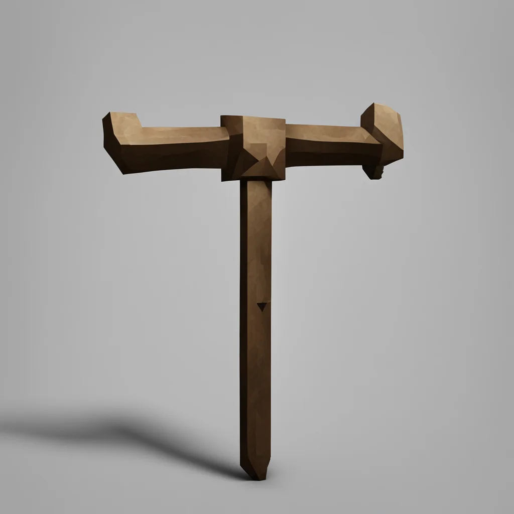 Pickaxe with a goat head minecraft