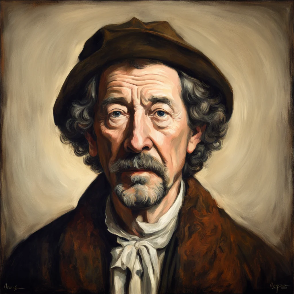 Portrait of Will Wright in the style of Rembrandt