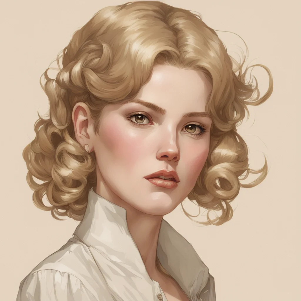 Portrait of female like Emma Watso by jc leyendecker Trending on ArtStation and pixiv