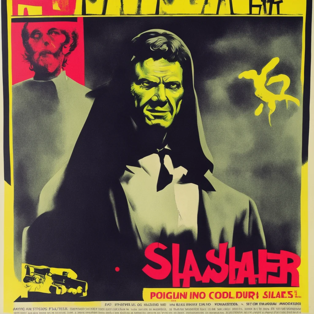 Poster for a 1976 Italian giallo film called Pastor Slasher ar912