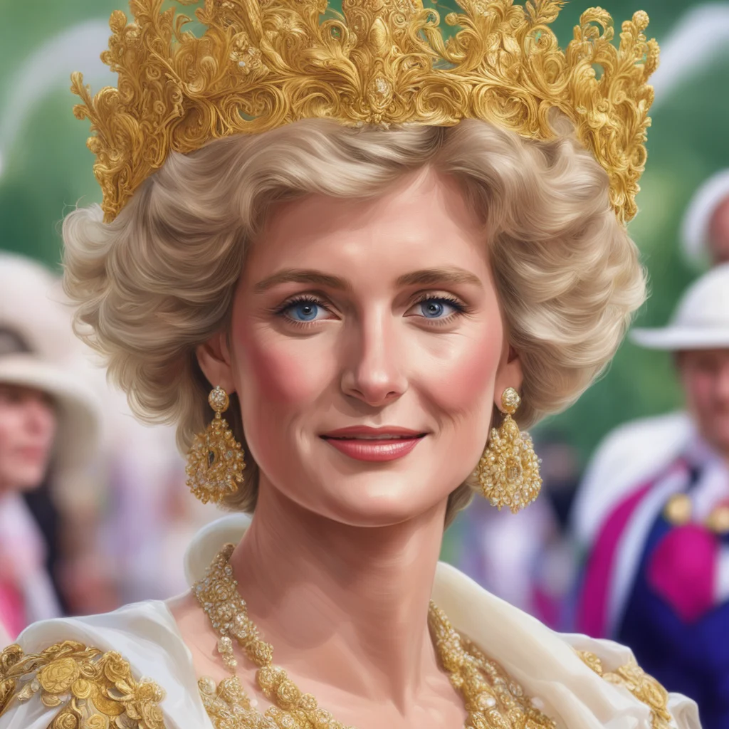 Princess Diana  royal ascot oil painting intricate complexity rule of thirds face by Artgerm character concept dramatic 