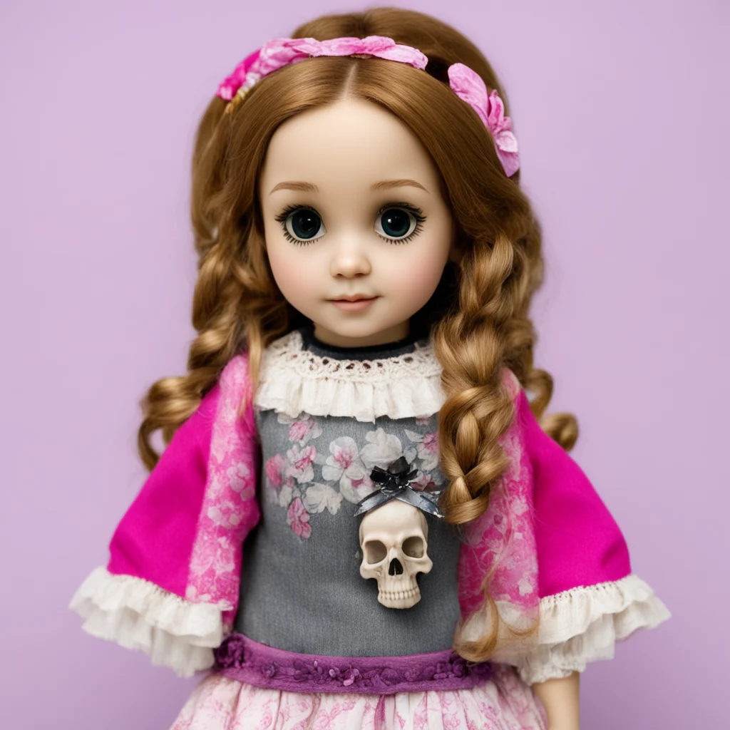 Samantha American girl doll but with a skull