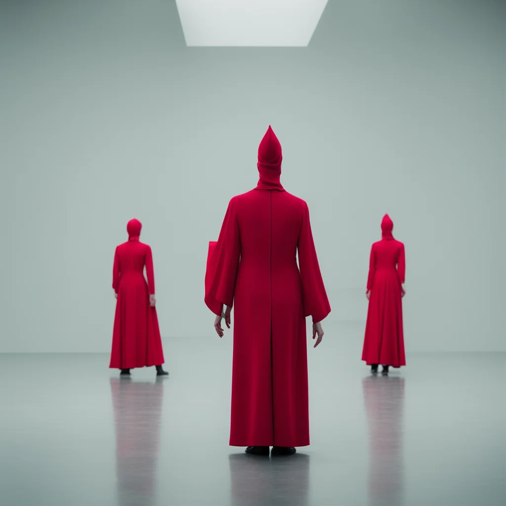Scene from new Choreography by Lucinda Childs The Handmaids Tale Bleak Colorscheme Choreography of the year