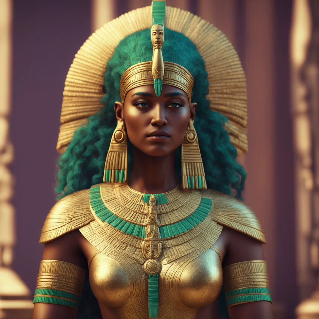 Serqet Selket goddess of protection Egyptian Heritage octane render cinematic color grading soft light atmospheric reali