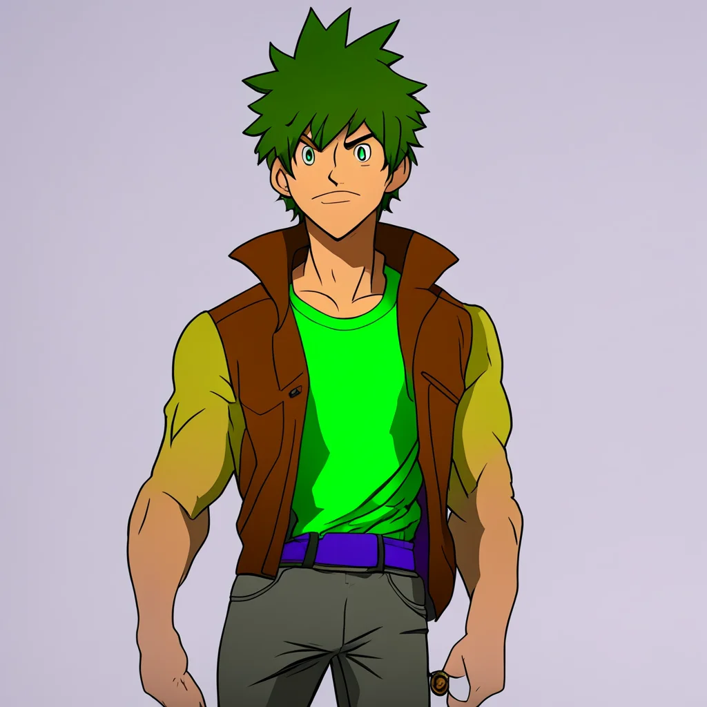 Shaggy from Scooby Doo in the style of my hero academia
