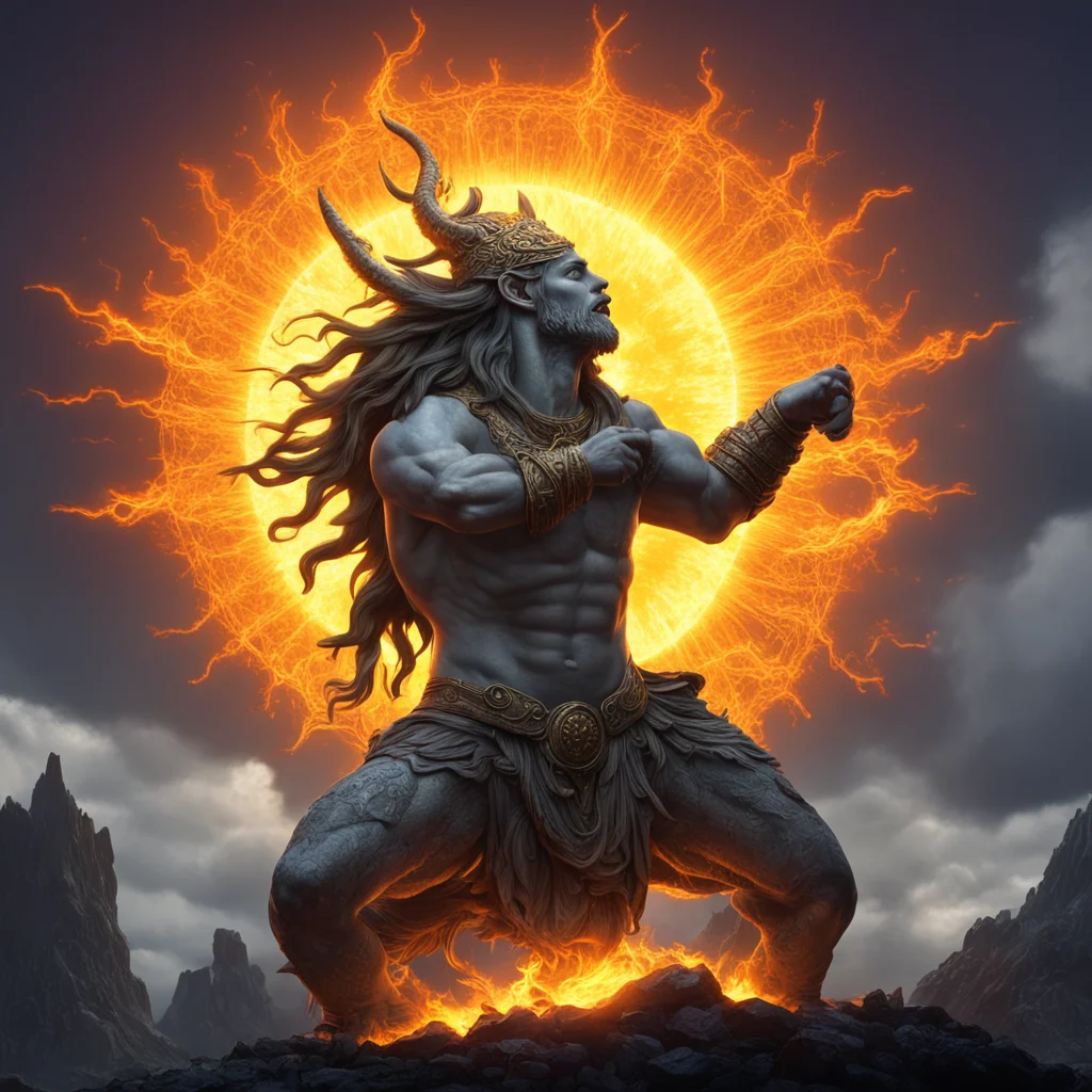 Sköll eating the sun norse mythology spectacular epic clean ultra detailed w 3340 h 1440 uplight