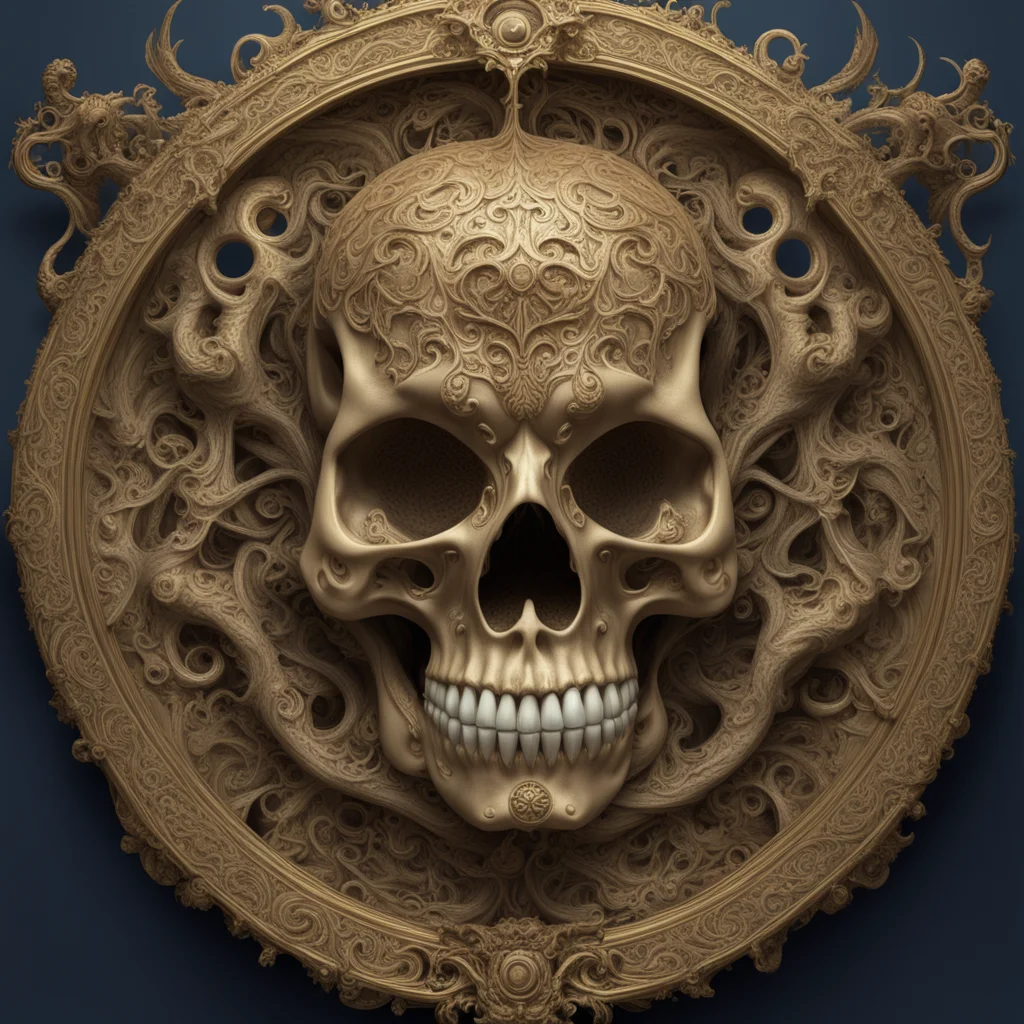 Skull Portal to an another dimension hyper detailed insane details intricate elite art nouveau ornate liquid wax elegant