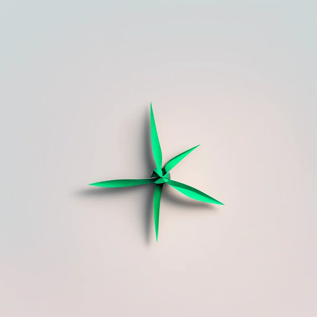 Small windmills for logotype UI design