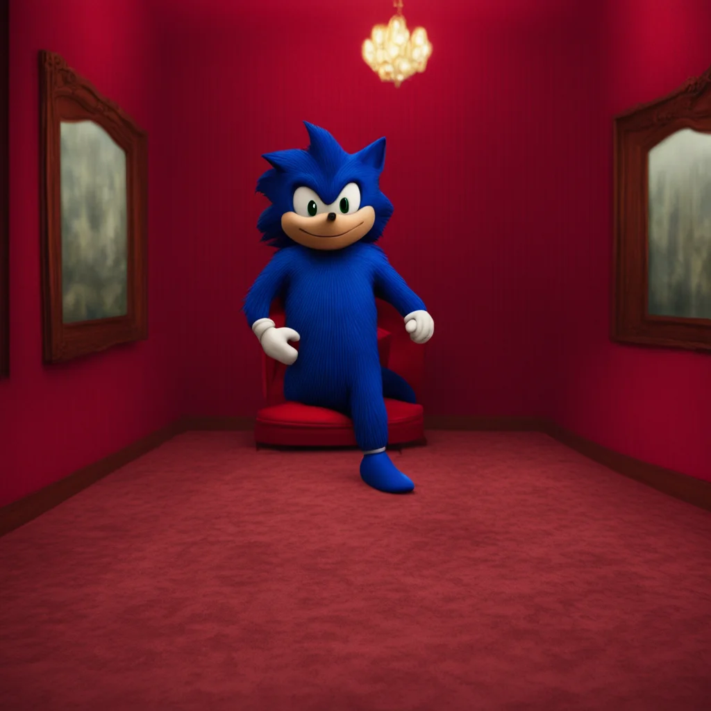 Sonic the Hedgehog in the Red Room from Twin Peaks