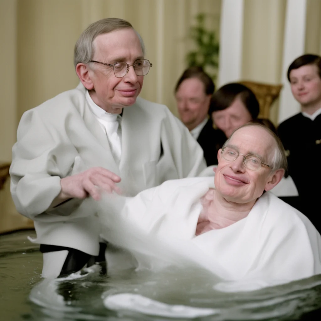 Stephen hawking getting baptized news footage 2008 —ar 169