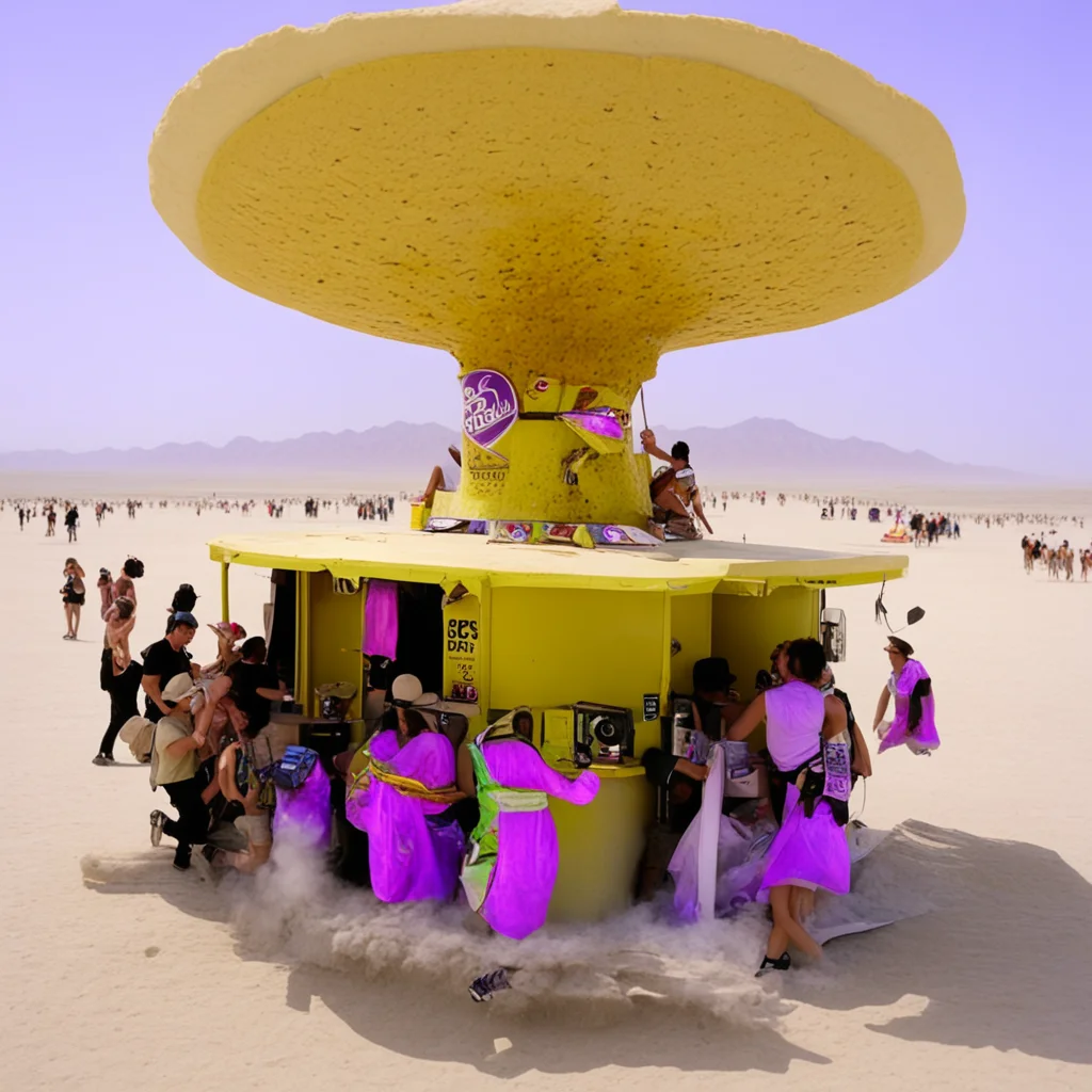 Taco Bell at Burning Man 2009 news footage