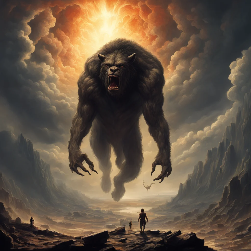 The Beast coming down to Earth eschatology John Martin style