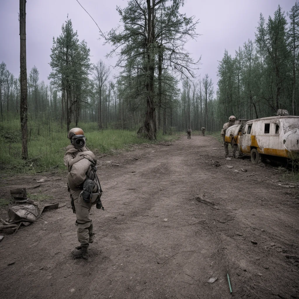 The Zone Chernobyl Ukraine 2010 STALKERS are fliming an anomoly