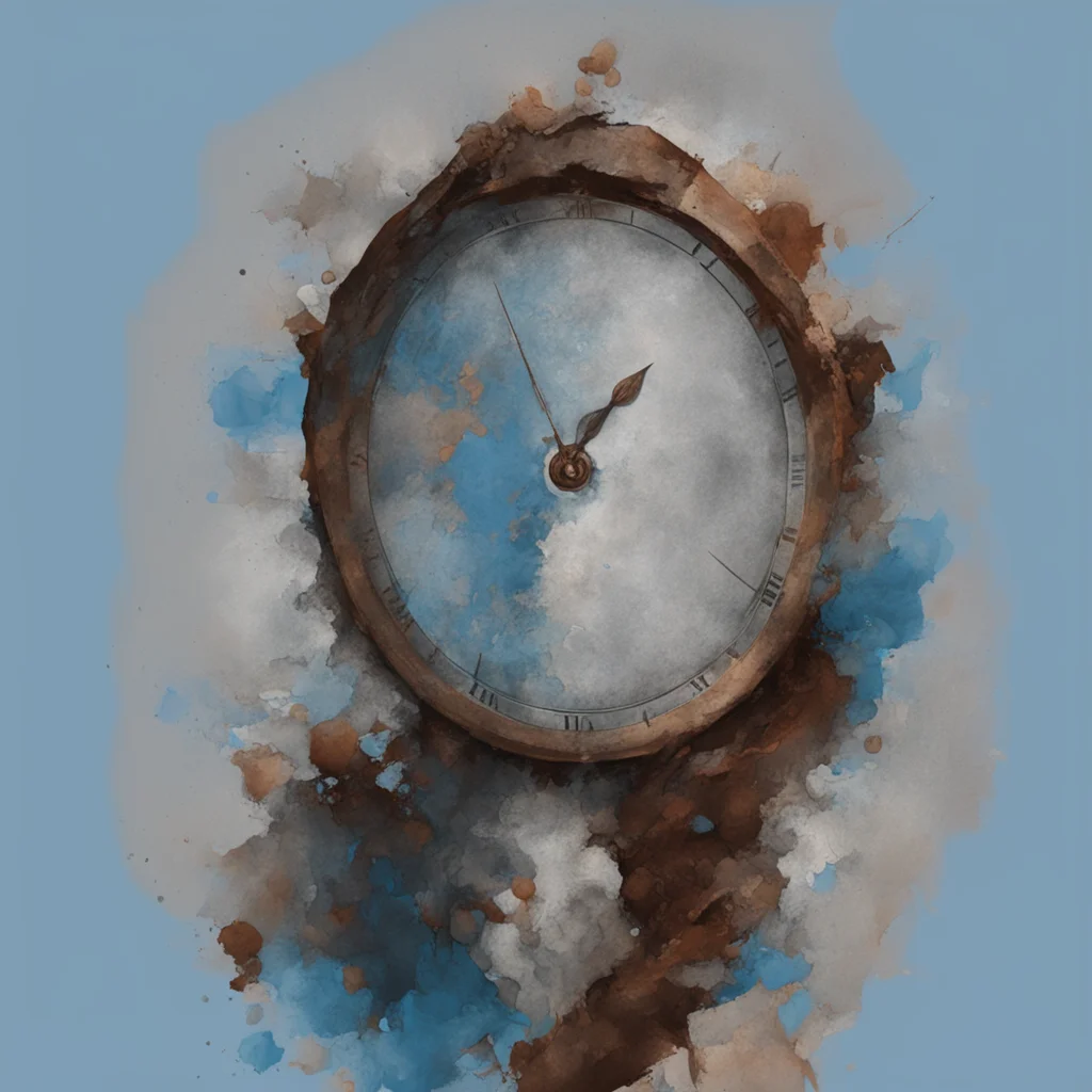 Time is worthless What is quantity worth if only intensity is going to make me happy Artstation Blue gray white and brow