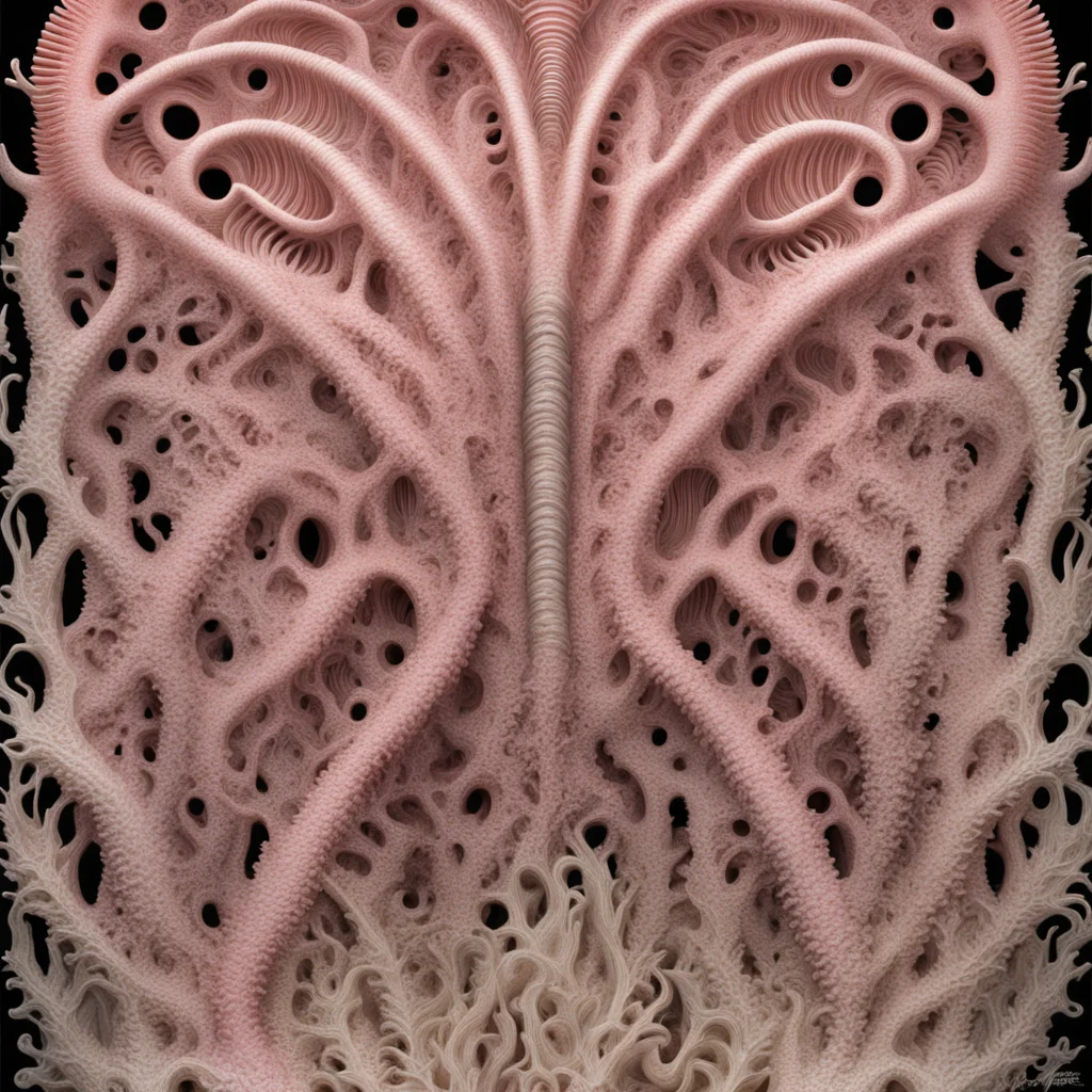 VENUS COMB MUREX hr giger patternsintricate flowing landscape Ernst Haeckel dramatic lighting coral colors