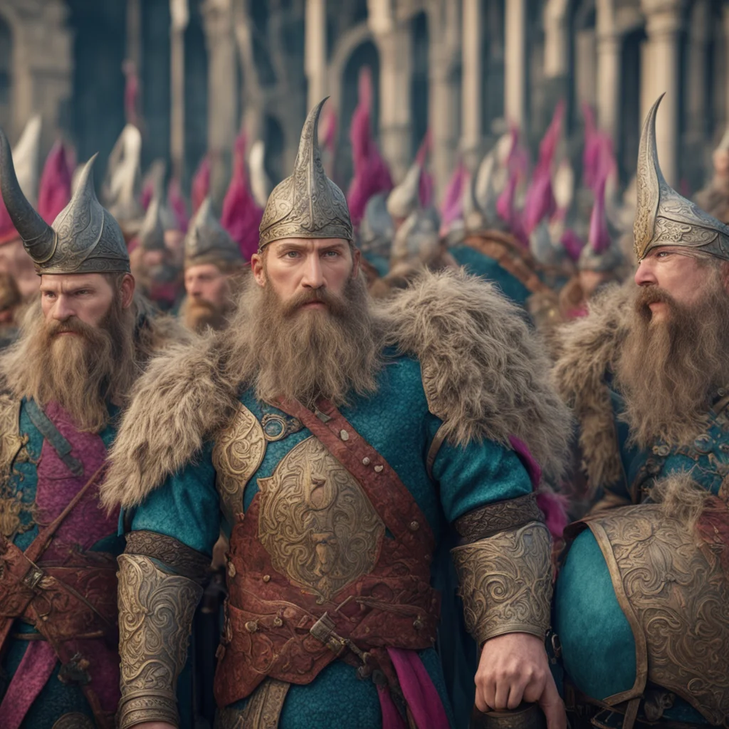 Viking army in the style of bridgerton regency era ornate detail colorful 8k realistic