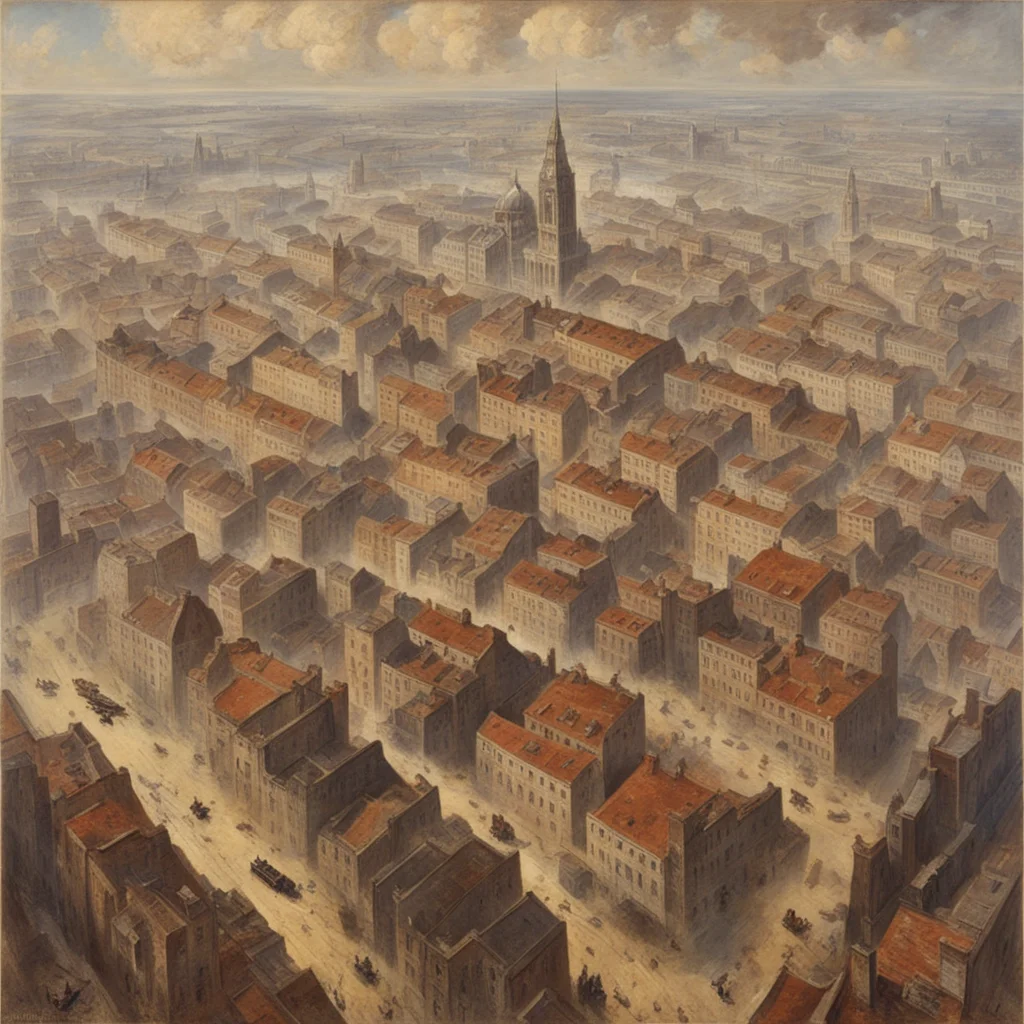 WW2 london during bombing raid aerial perspective albert bierstadt