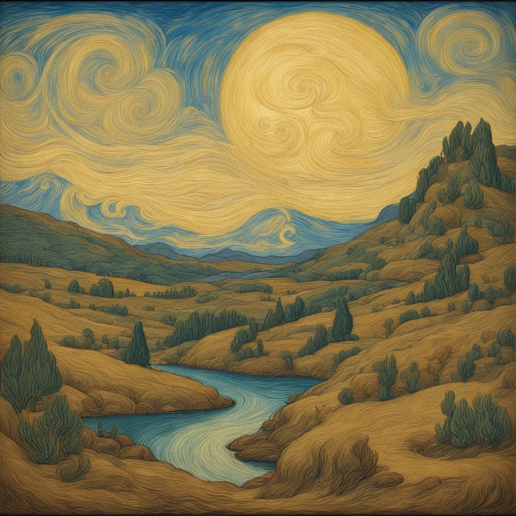 Works by Leonardo da Vinci and Van GoghA beautiful landscapeepicw 512test