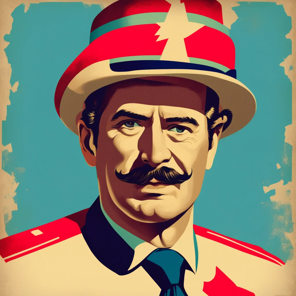 a USSR style propaganda poster of a man wearing a captains hat and a mustache ar 34