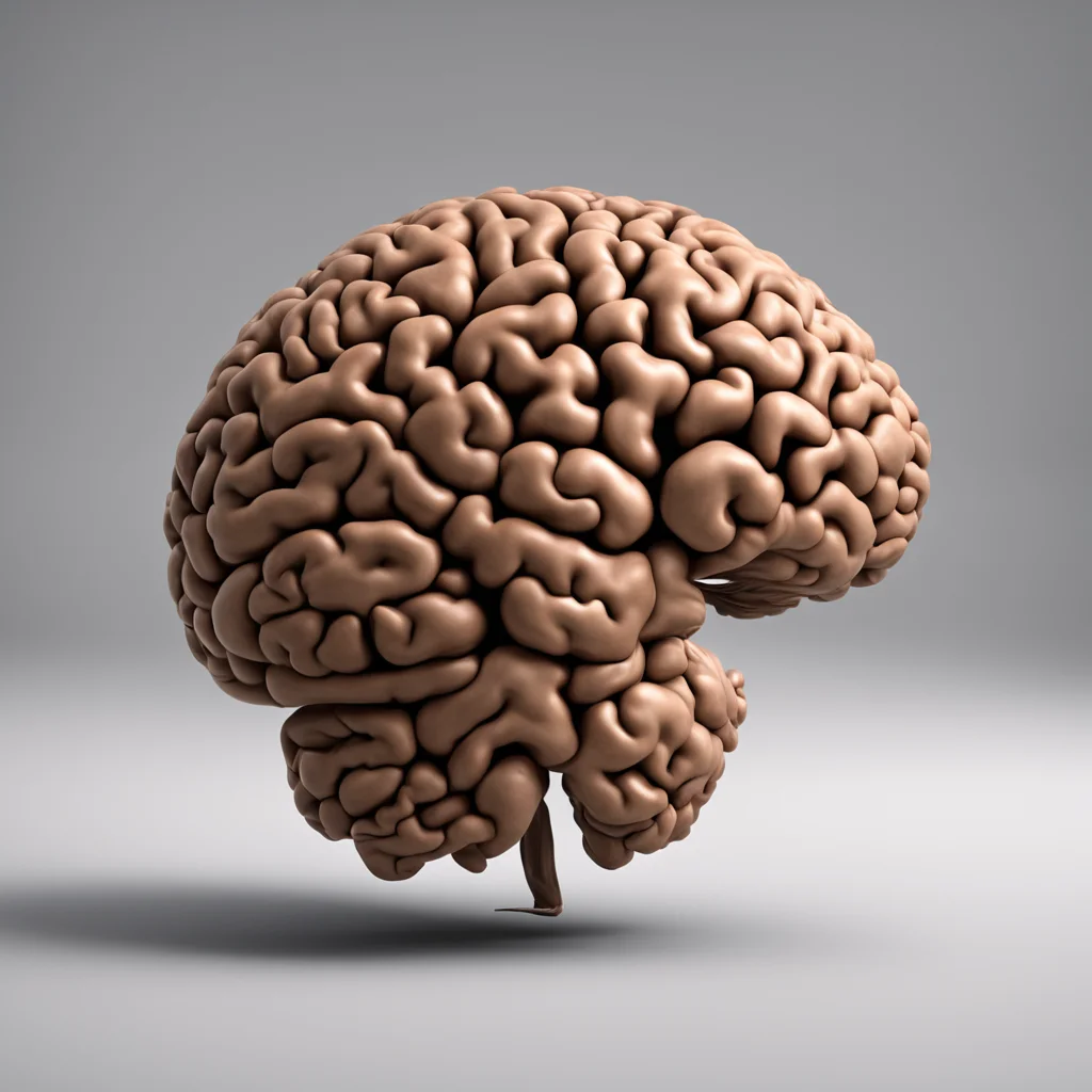 a brain 2 made of walnut 05 realistic 8k octane render anatomically correct
