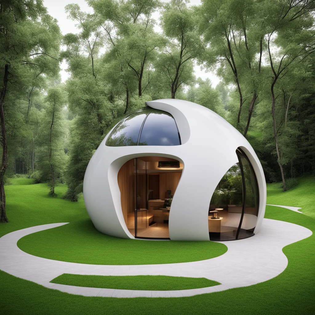 a dome home shaped like an apple snail
