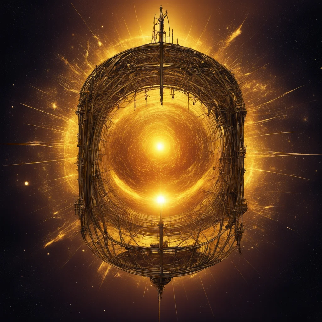 a golden cage around the sun space cosmic horror