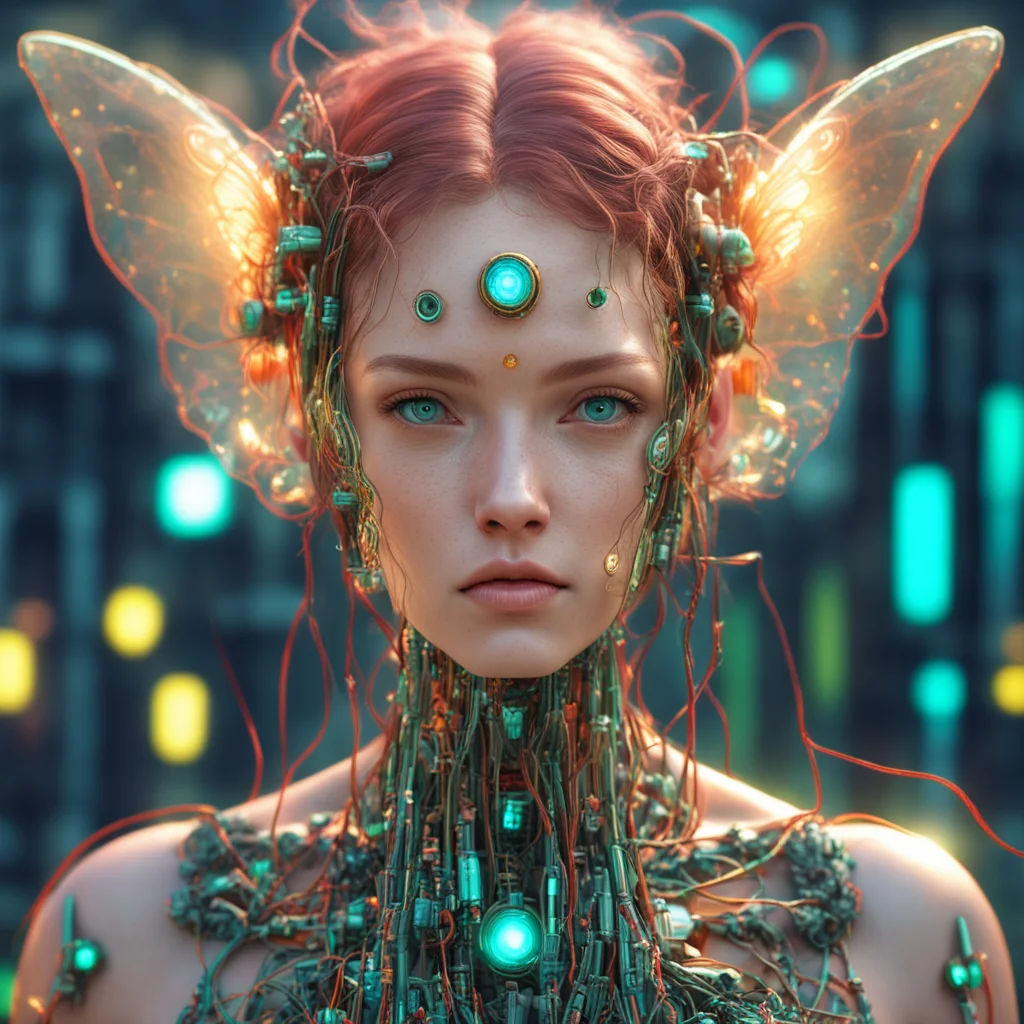 a portrait of a magical fairy realistic sunny day outside picture 05hyper realistic hyperdetailed rendered in octane eth