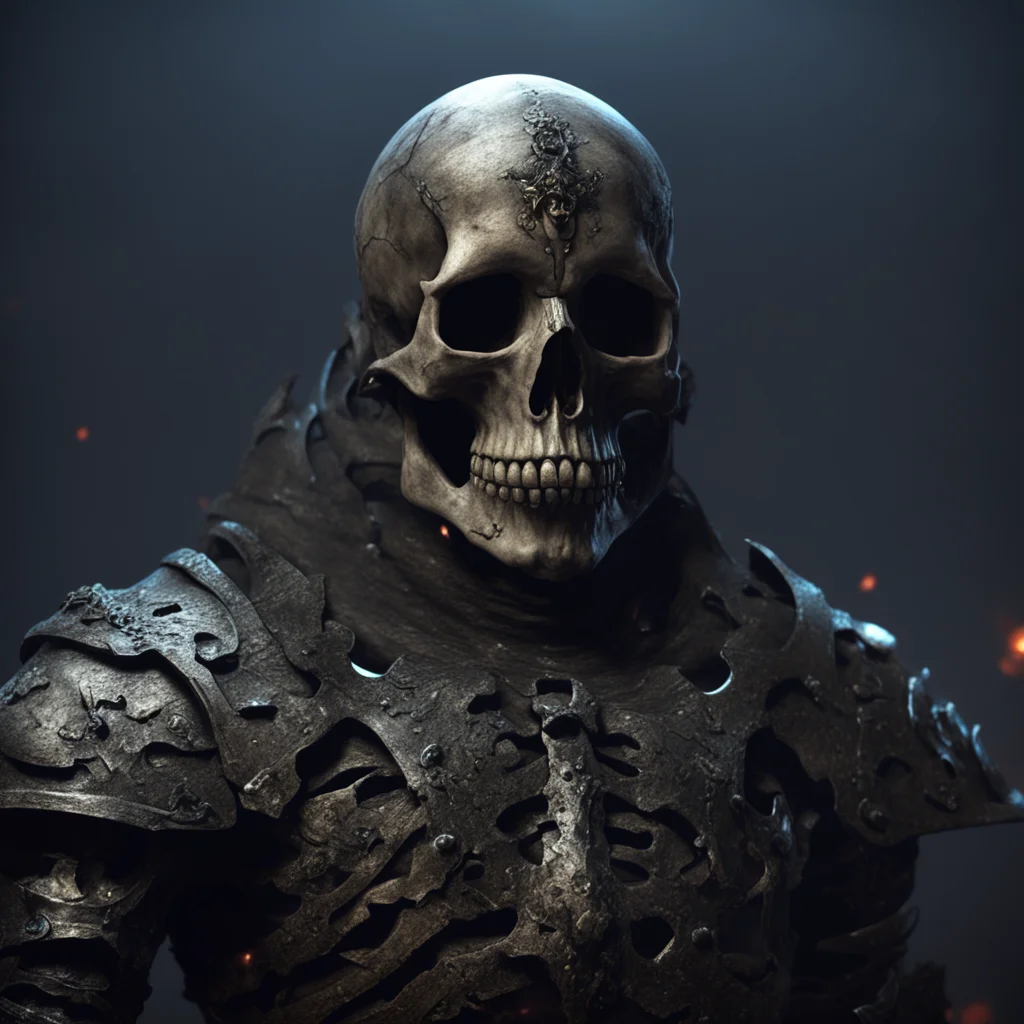 a skull skeleton warrior dark fantasy unreal engine uplight