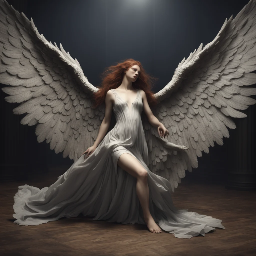 a stunning image of a fallen angel by gustav dore and edward burne jones octane render cinematic soft lighting