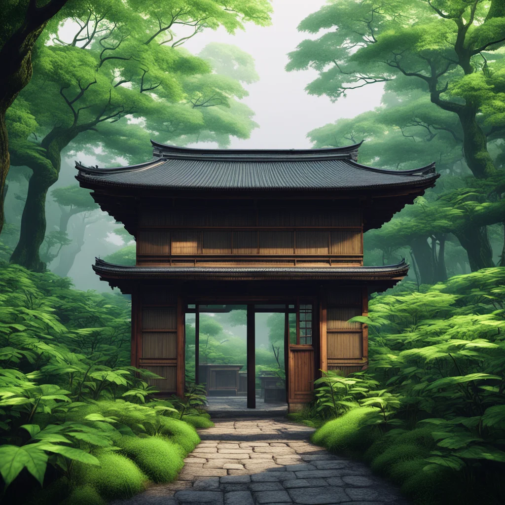 a summer sakurapunk detailed Kyoto Japanese style tori gate street house and coffee shop street old dense forest forest photography hd Nature Wallpapers ove