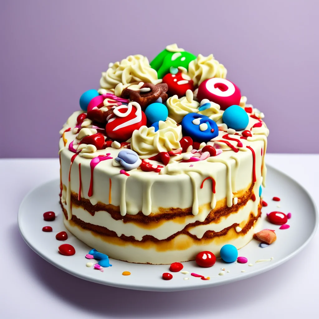 a sweet 3D Comic Cream Cake