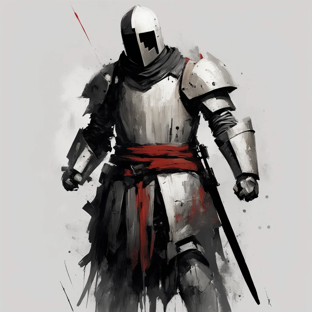 a templar knight in the style of ashley wood ar 23