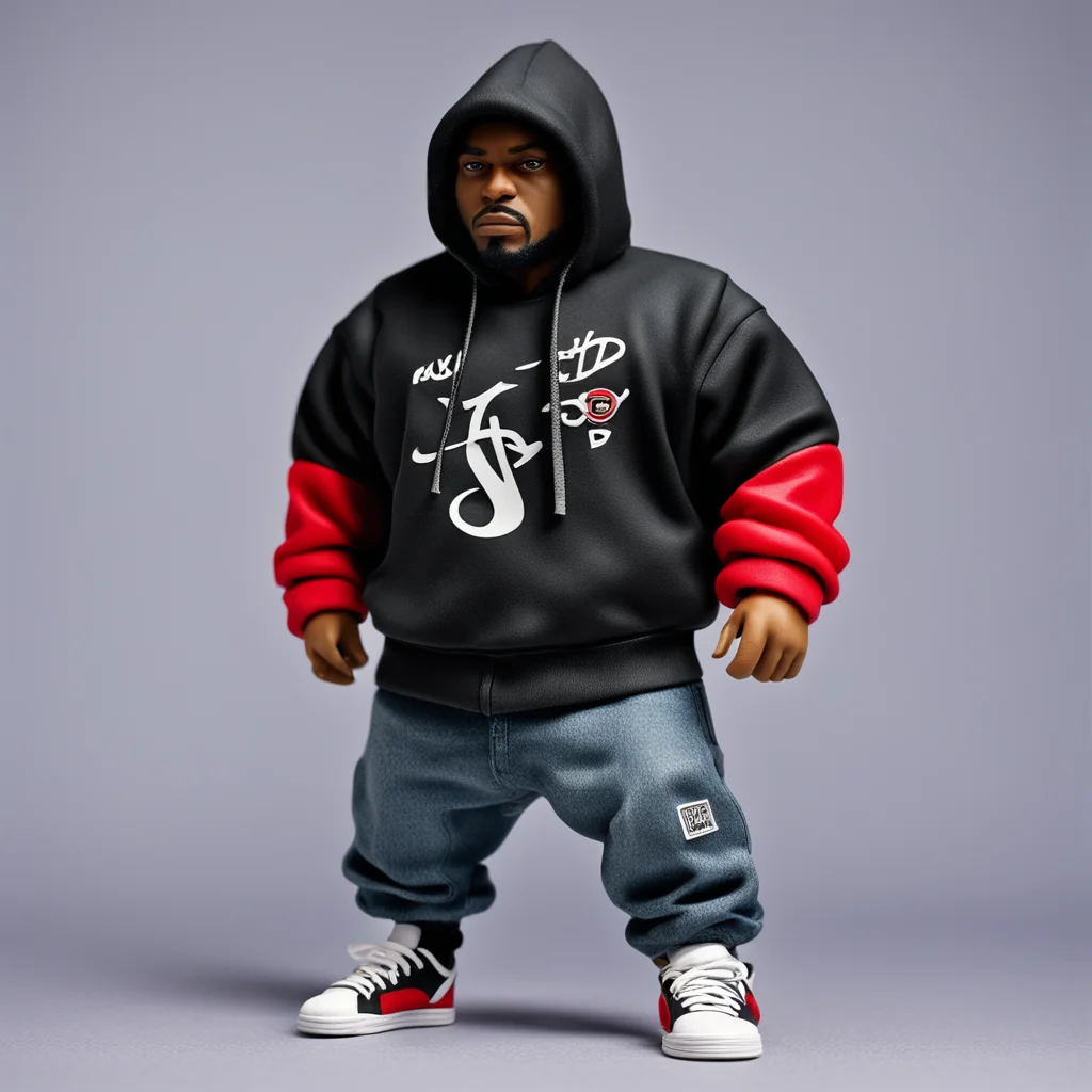 action figure of a hip hop break dancer cute fat techno wear hoodie photorealistic 16 scale  hot toys stylised urban cyb