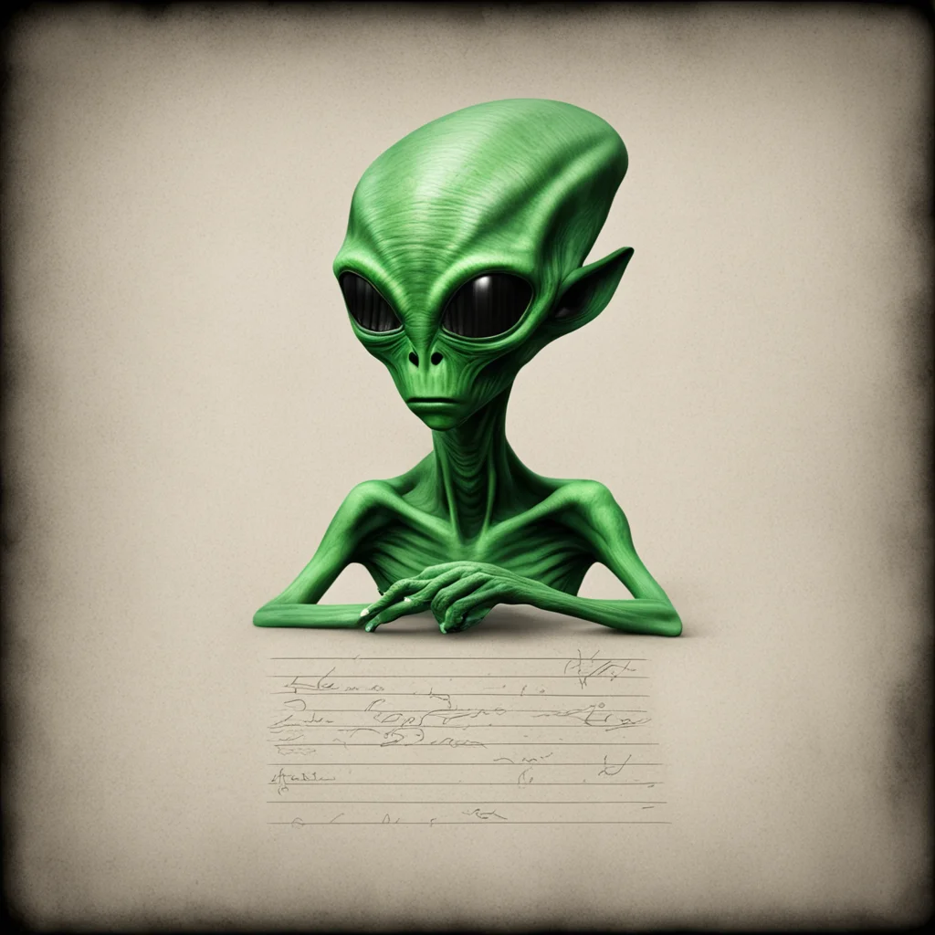 alien writing