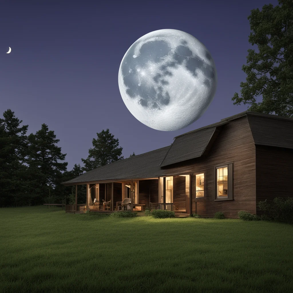 american farmhouse atmospheric night moon ar 14 stop 75 uplight