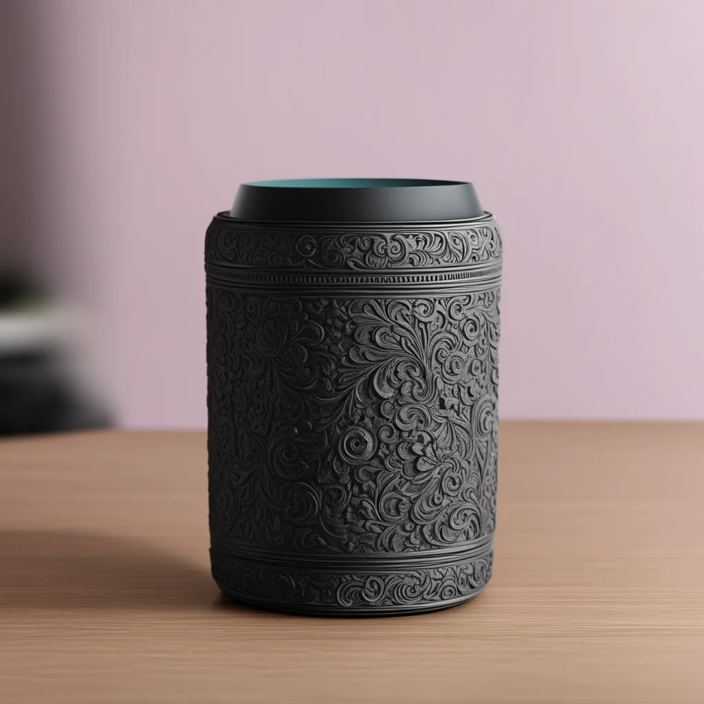an Amazon Echo dot in the shape of an urn