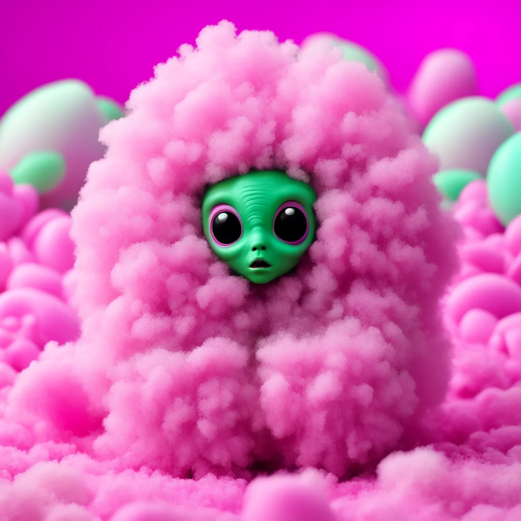 an alien child hiding in candyfloss w 1080 h 720