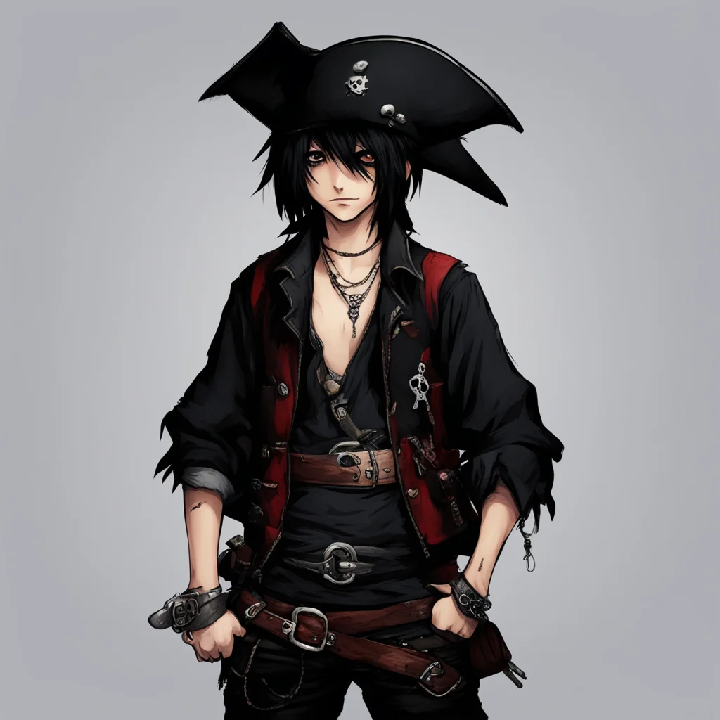 an emo boy Pirate