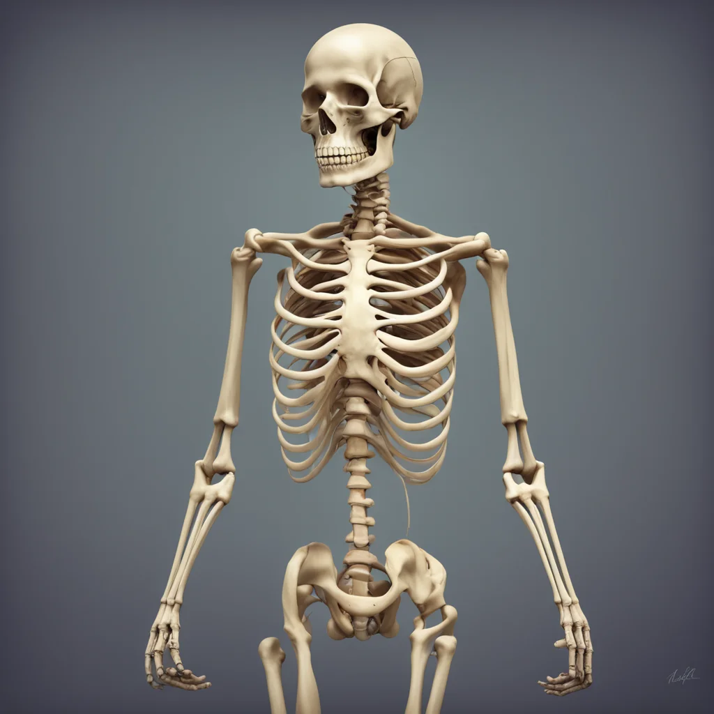 anatomically correct human skeleton beautiful ethereal healing