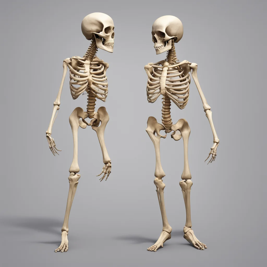anatomically correct human skeleton