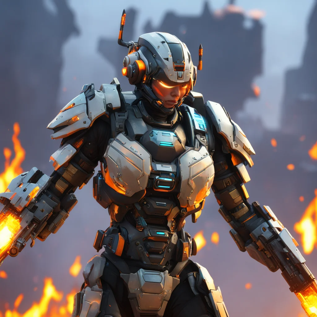 apex legends wallpaper art valkyrie in the centerglowing eyes trailing flames titanfall pilot armor very detailed hyper 